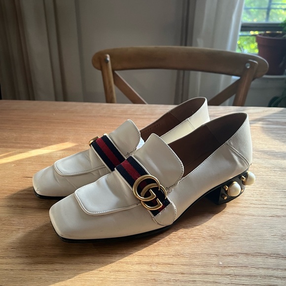 Gucci Leather Studded Accents Loafers - Picture 2 of 7